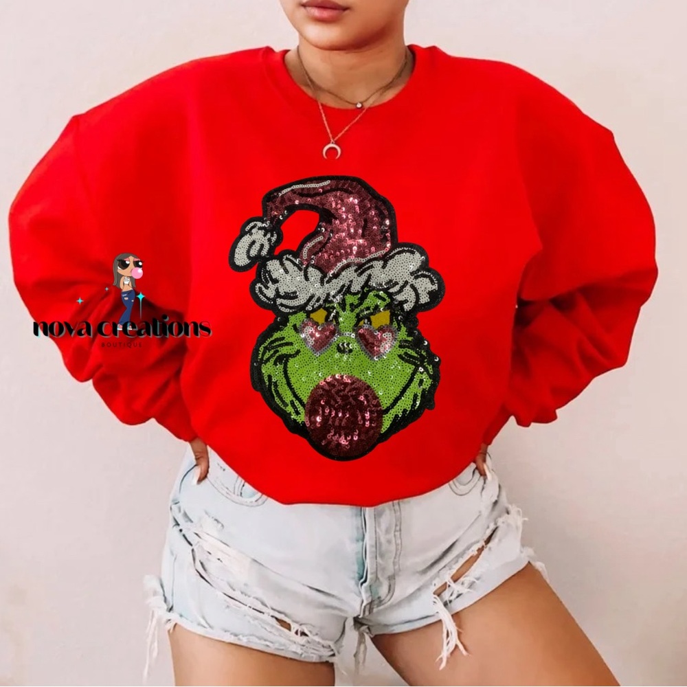 Grinch Bubblegum Sweatshirt